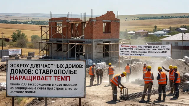 Эскроу для частных домов: Ставрополье наращивает темп